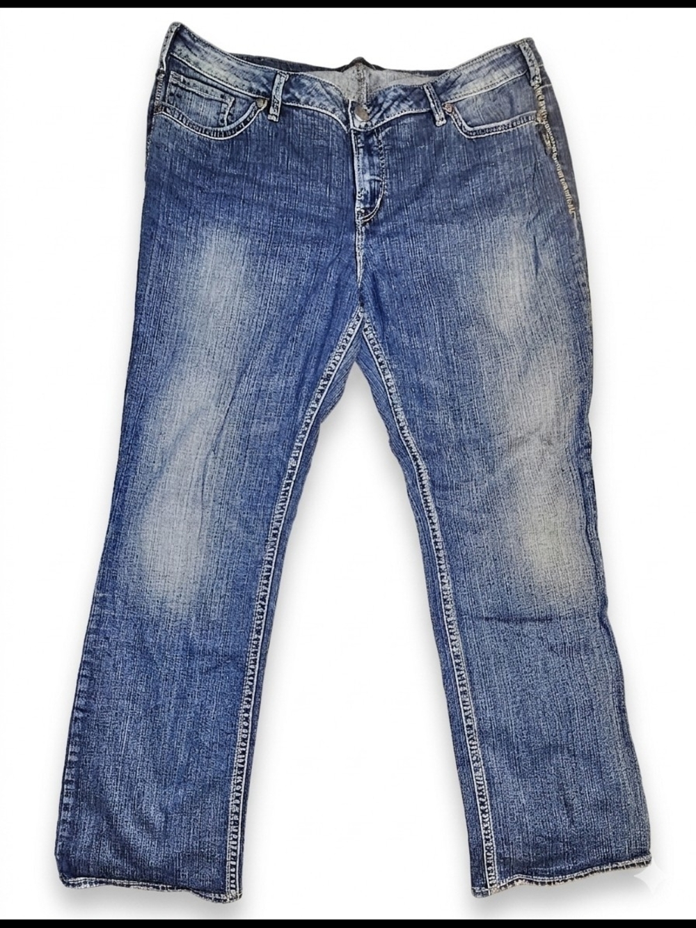 Silver Jeans Co. Natsuki Mid-Rise Straight Leg Jeans - Size 20/33 (30" Inseam